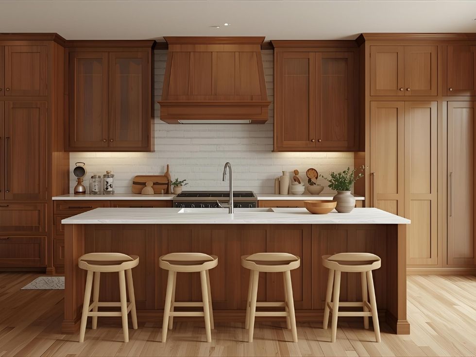 Modern wood kitchen cupboard colours - Beautiful Homes